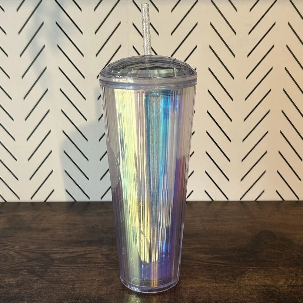 Starbucks 2020 Iridescent Diamond Unicorn Venti Tumbler Cold Cup Dome 24oz READ